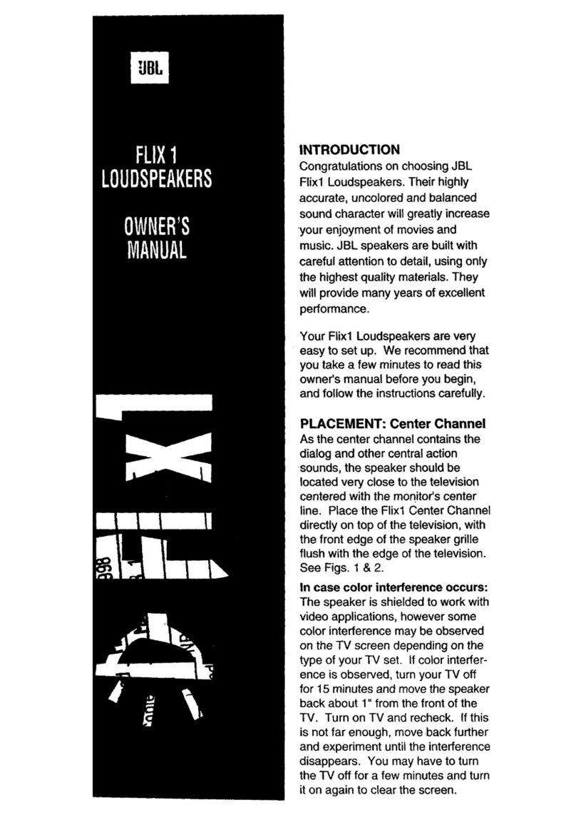 JBL FLIX 1 User manual