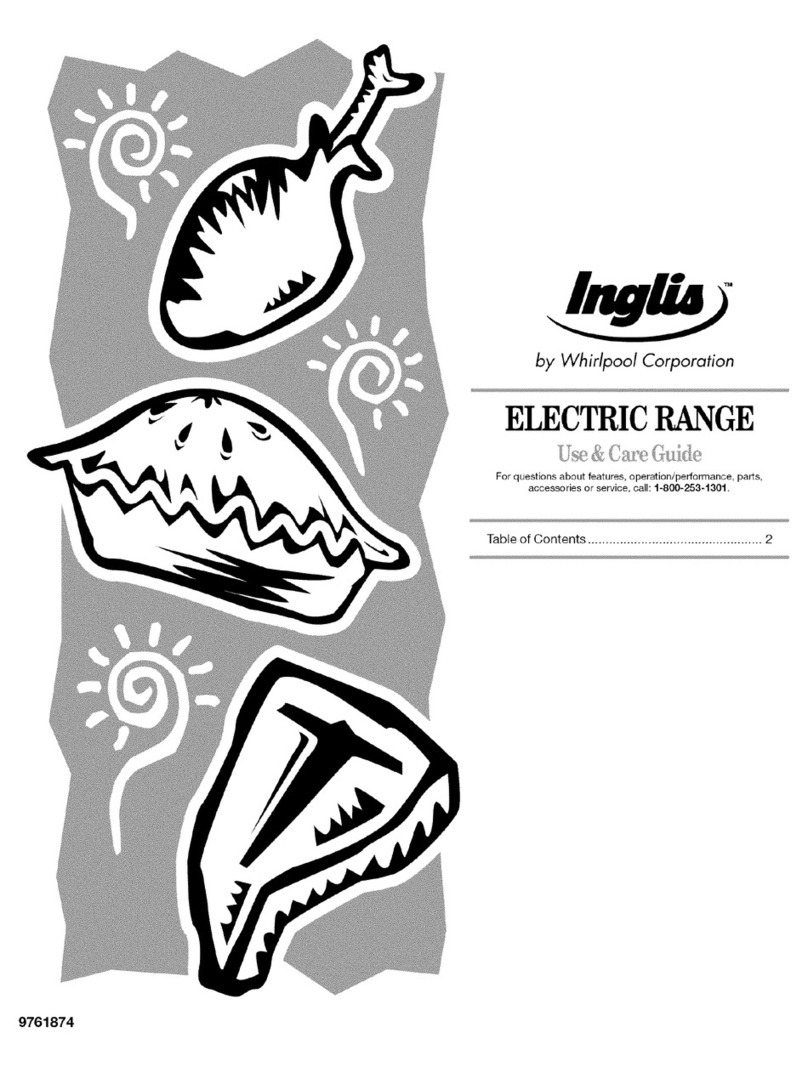 Inglis IEP315RQ0 Use & care guide