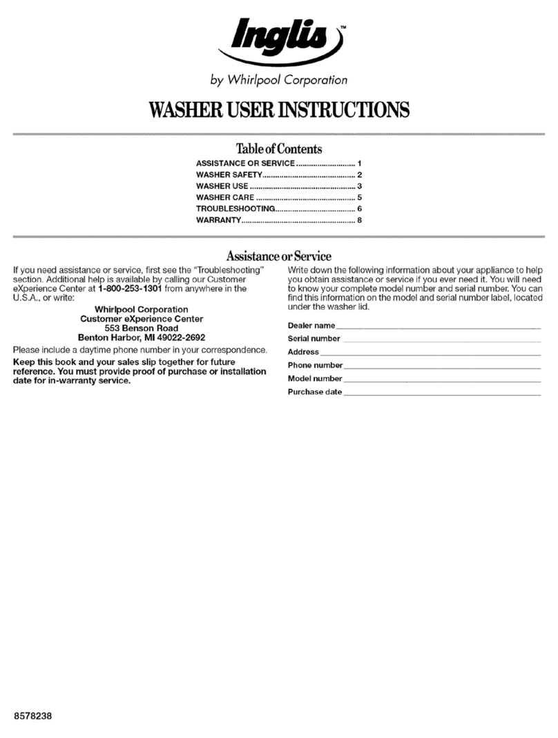 Inglis IAS5000RQ2 User instructions