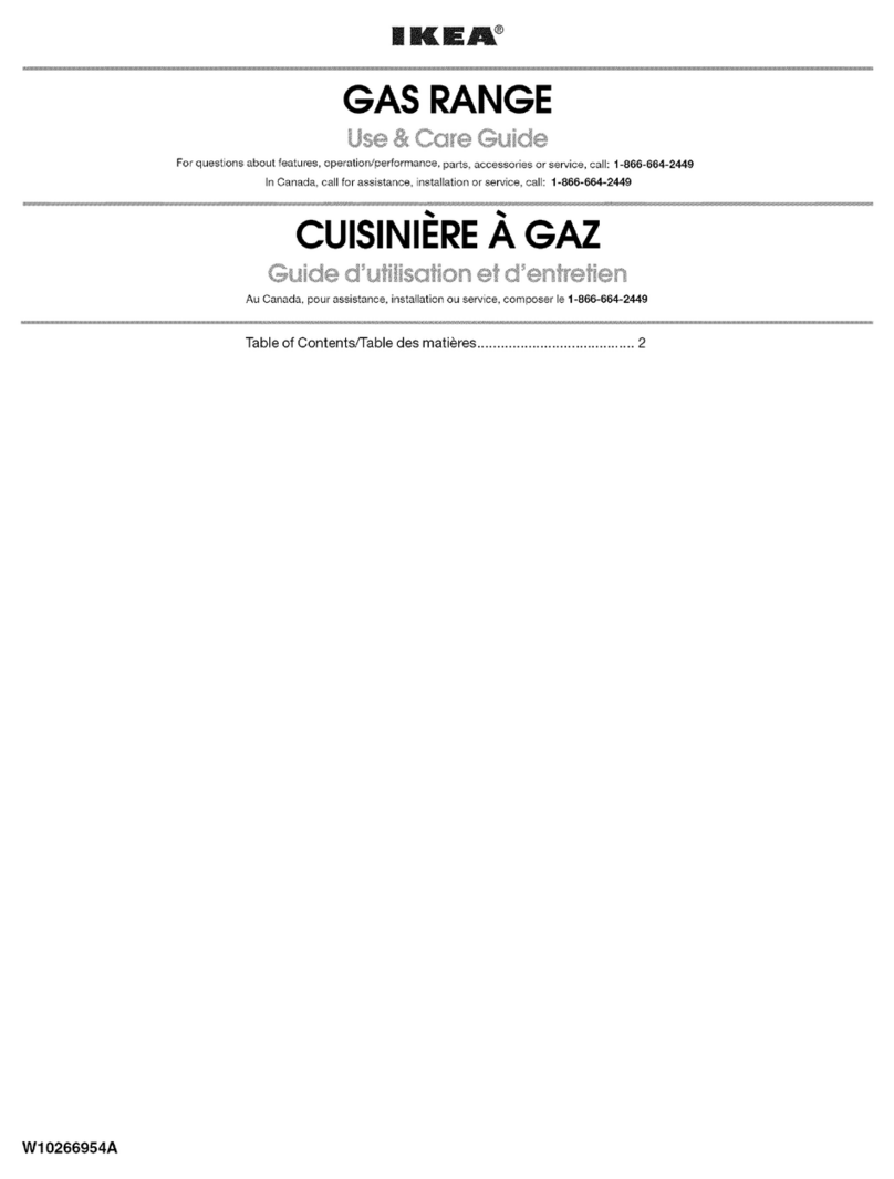 IKEA ISG650WS01 Use & care guide