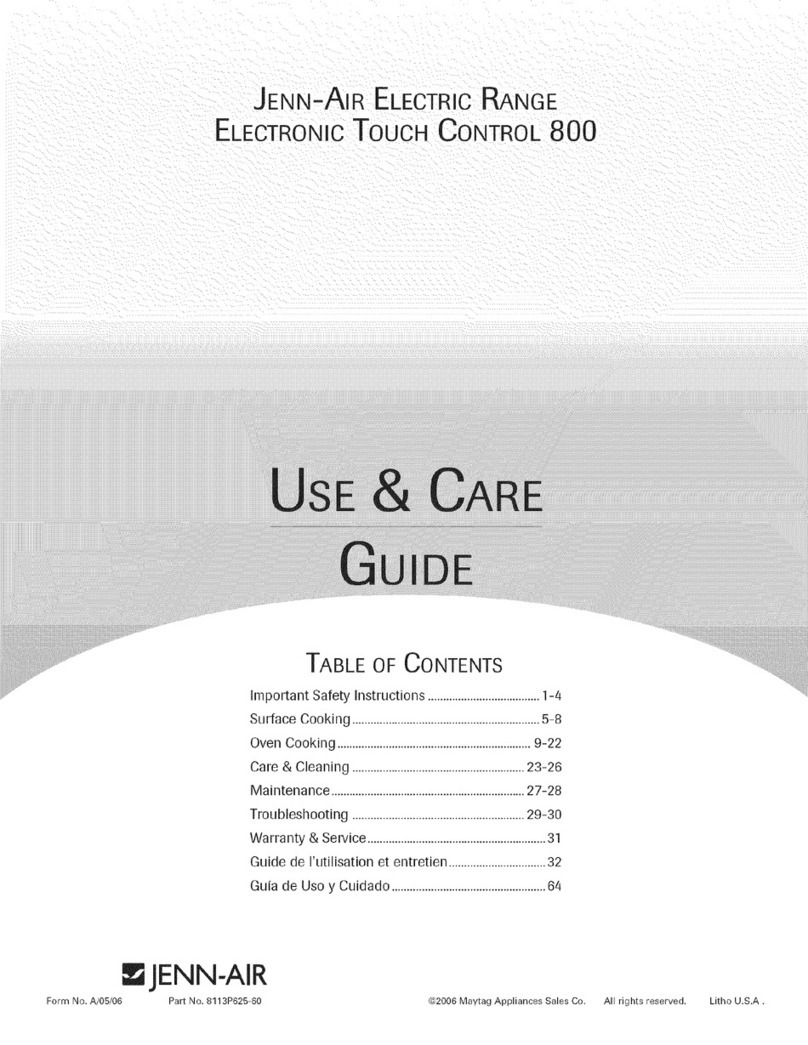 Jenn-Air JER8885QAF User manual