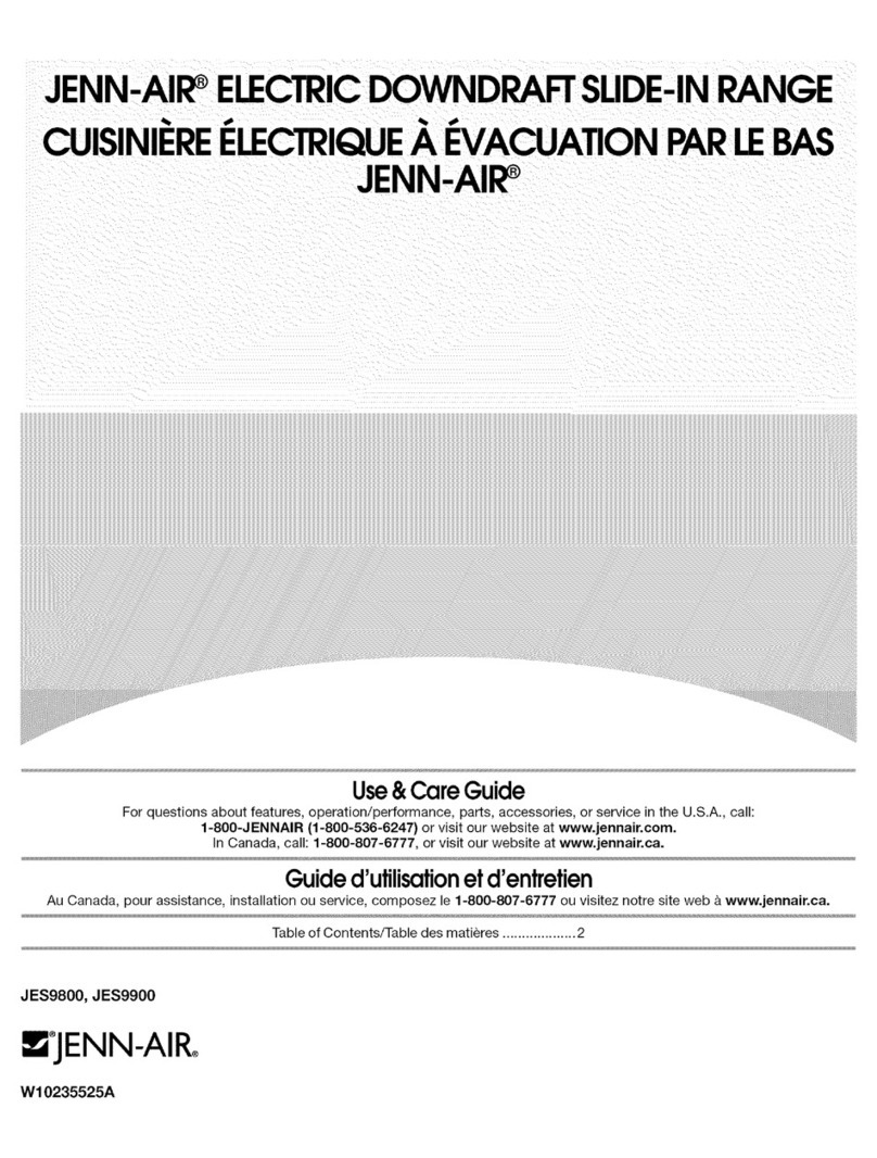 Jenn-Air JES9800 Use & care guide