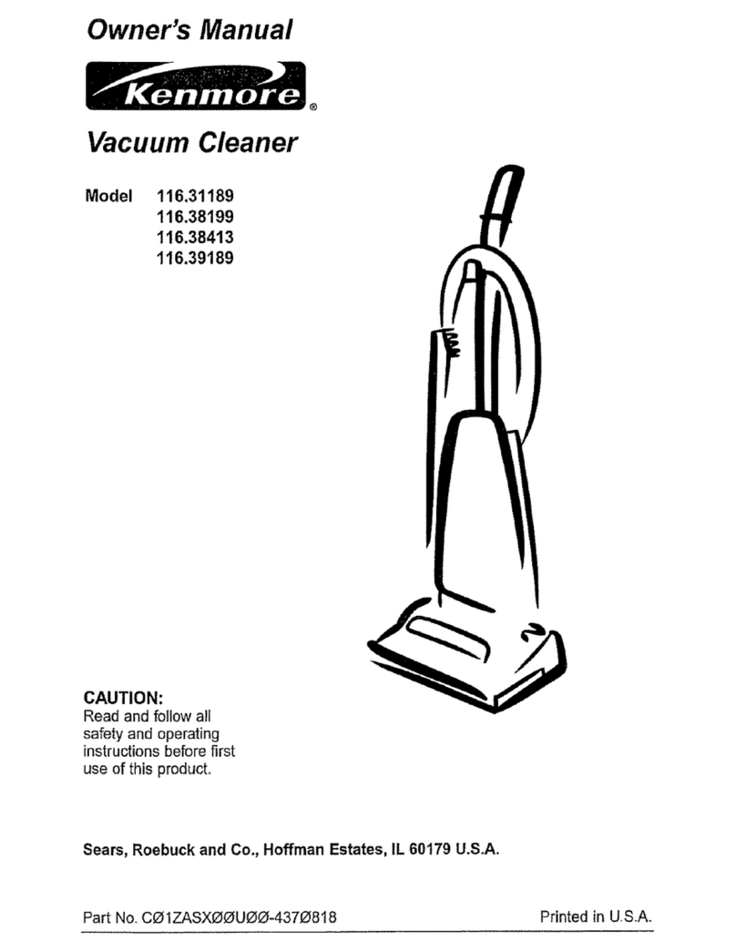 Kenmore 116.31189 owner's manual