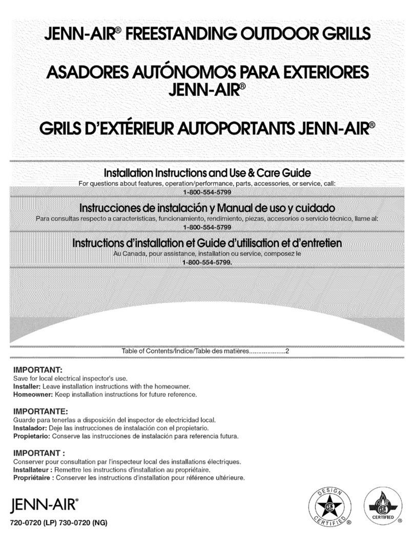 Jenn-Air 720-0720 Use & care guide