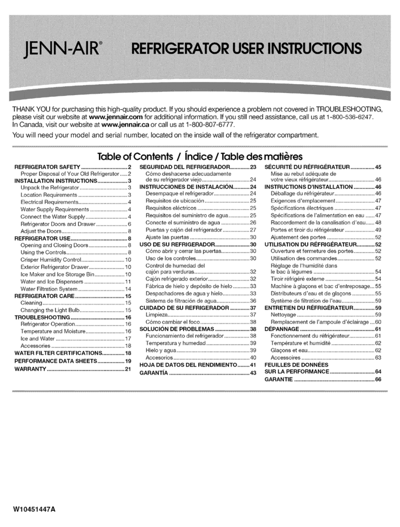 Jenn-Air JFX2597AEP0 User manual