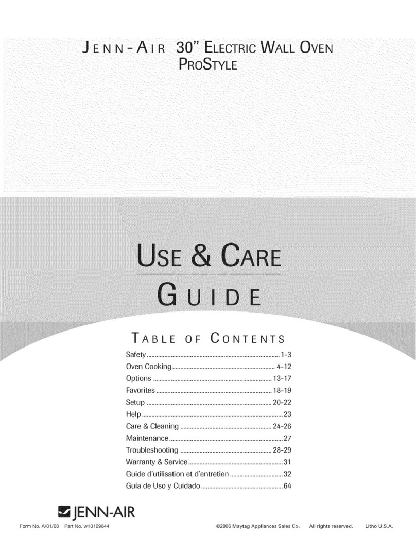 Jenn-Air PRO-STYLE JJW9530DDP29 User manual