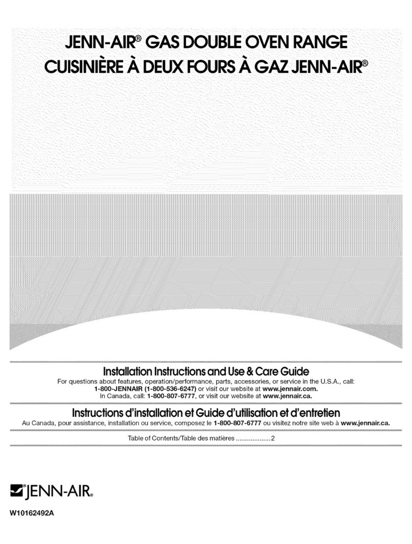 Jenn-Air JGR8895BDS12 Use & care guide