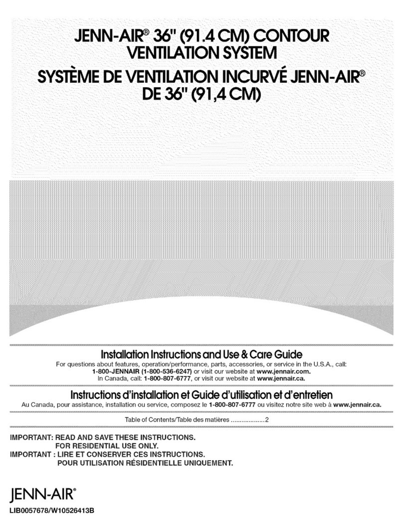 Jenn-Air JXD7836BS0 Use & care guide