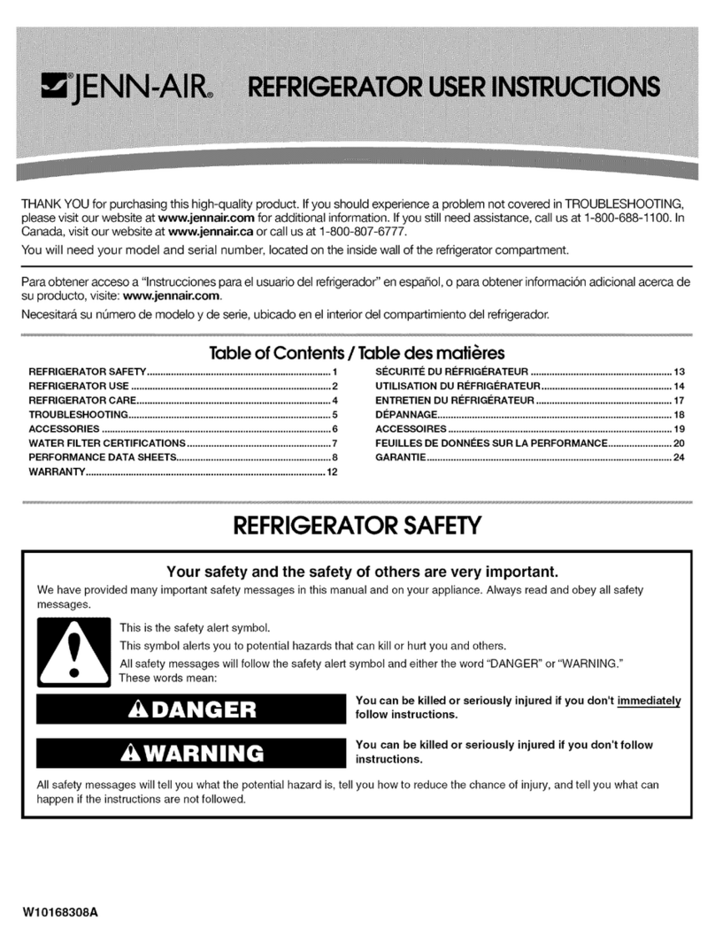 Jenn-Air JCB2587WEF00 User manual