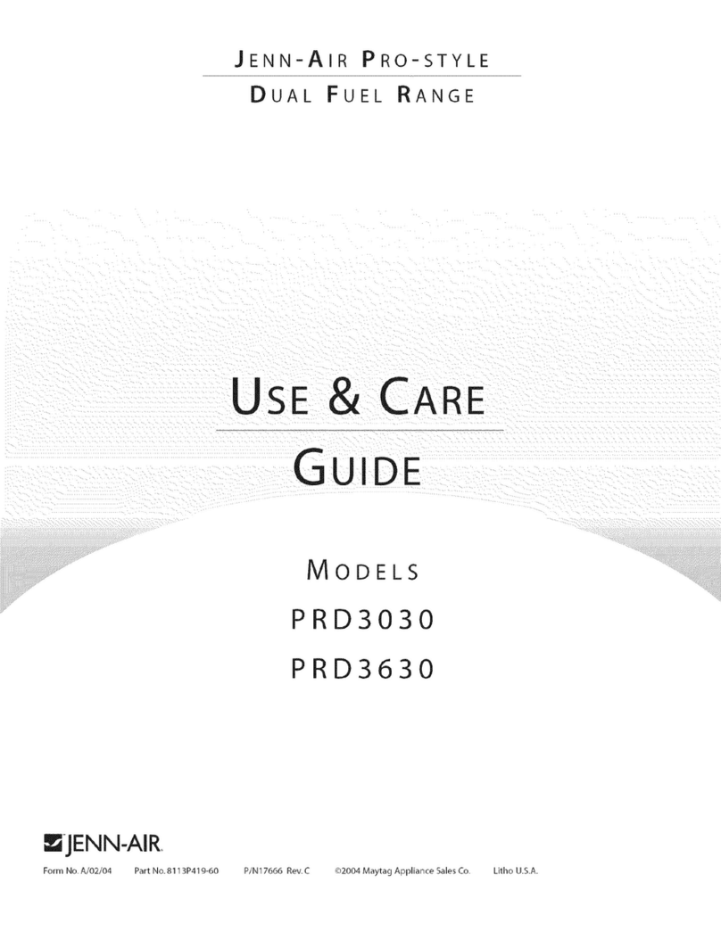 Jenn-Air Pro-Style PRD3630 User manual