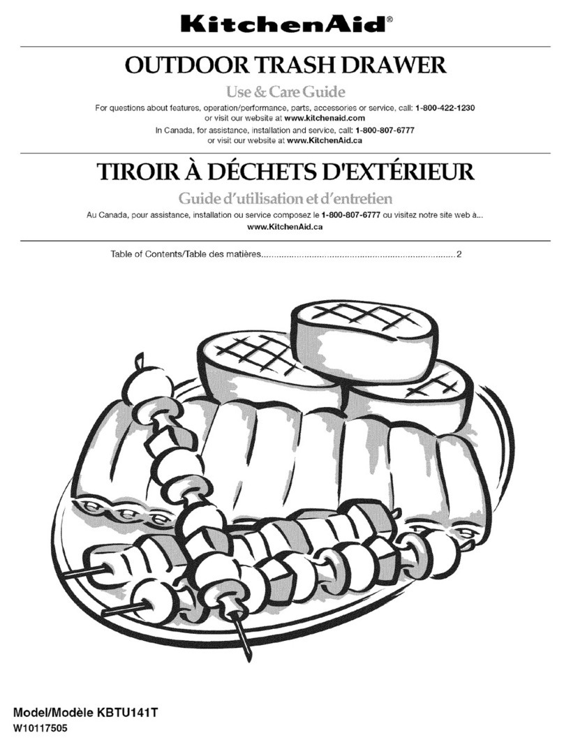 KitchenAid KBTU141T User manual