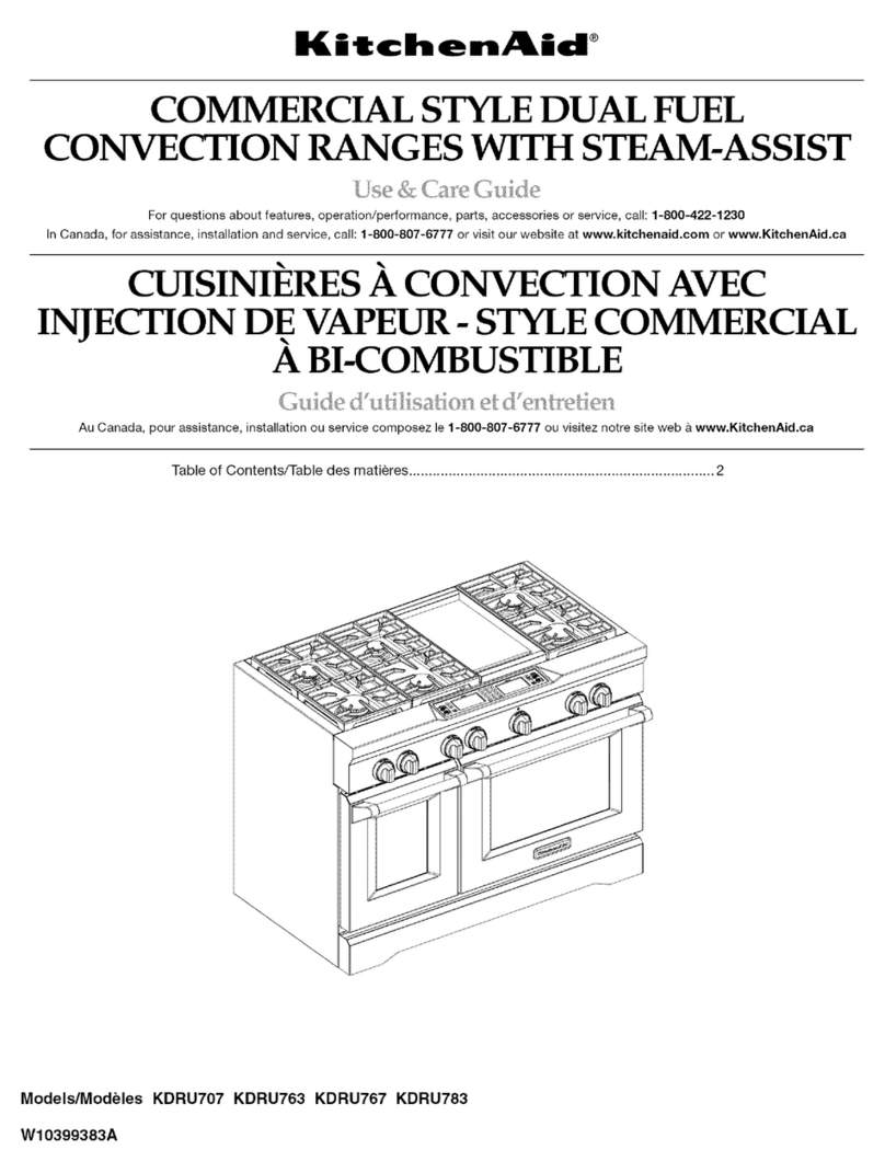 KitchenAid KDRU707 User manual