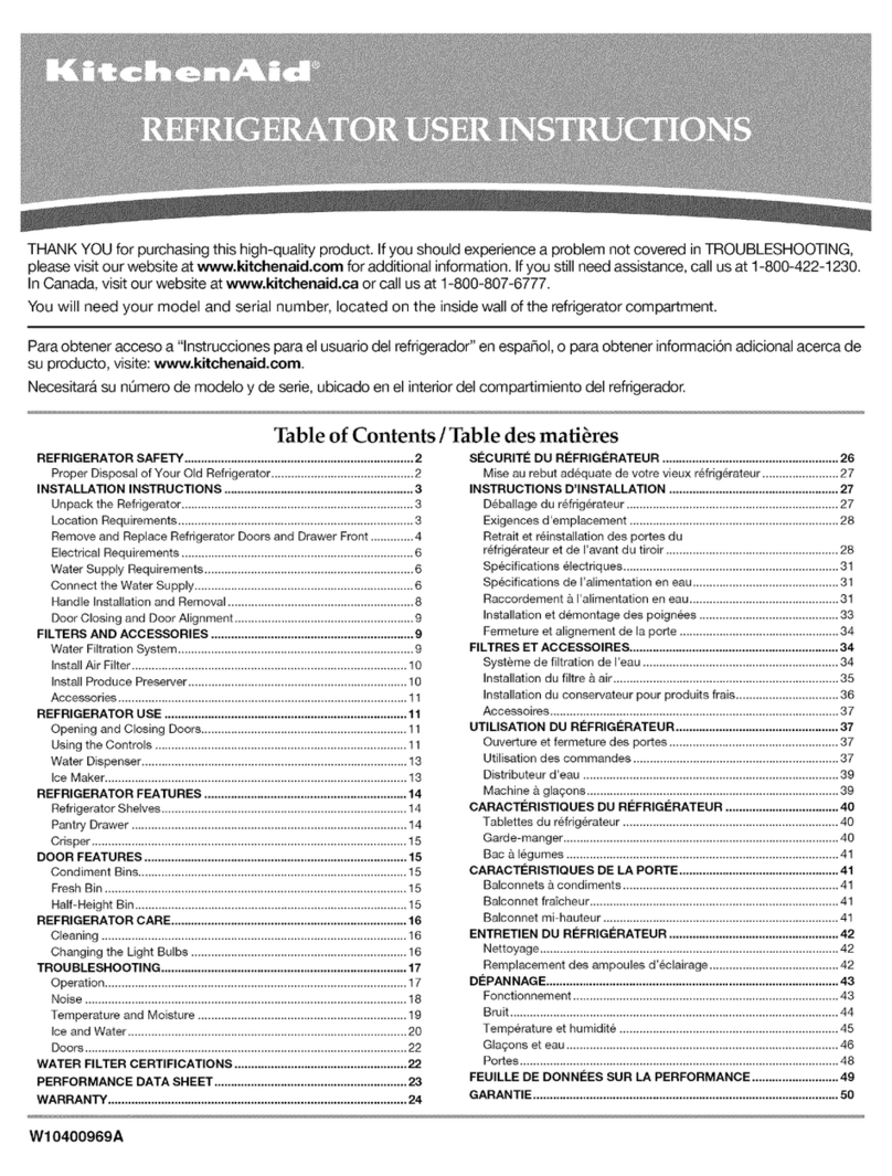 KitchenAid KFFS20EYWH00 User manual KitchenAid KFFS20EYWH00 User manual