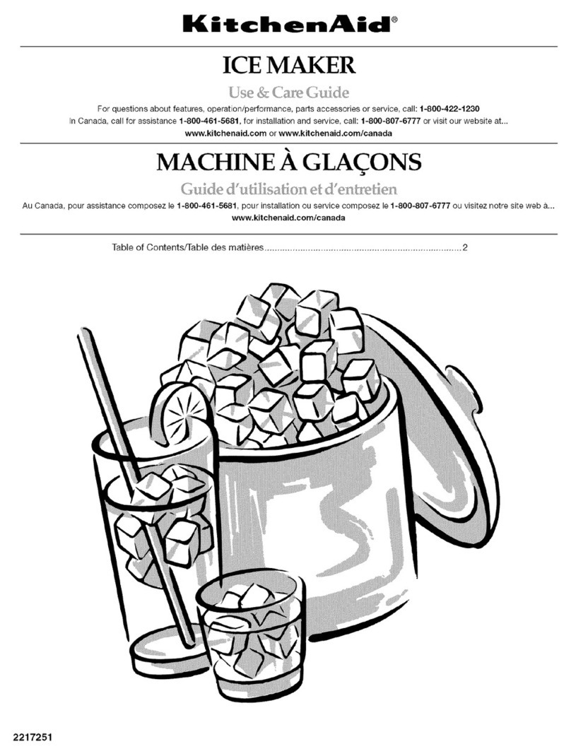 KitchenAid KUIS18PNJW3 User manual