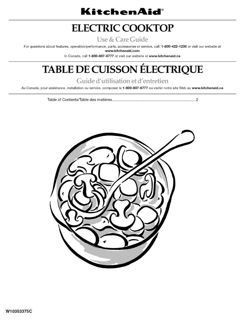 KitchenAid KECC667BBL00 Use & care guide