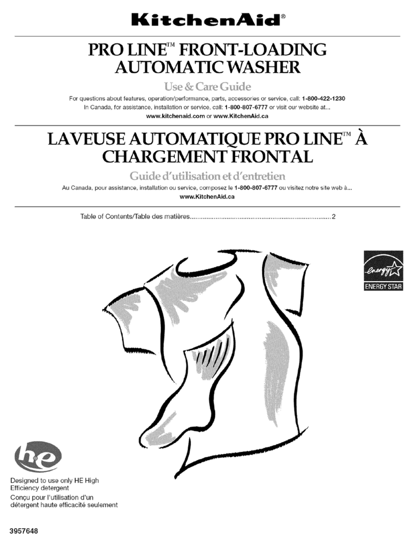 KitchenAid PRO LINE KHWV01RSS0 User manual