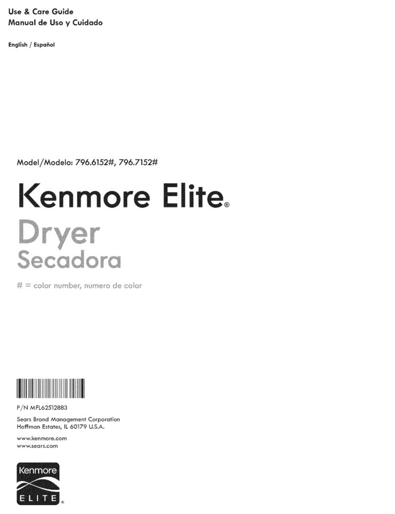 Kenmore 796.6152 Series User manual