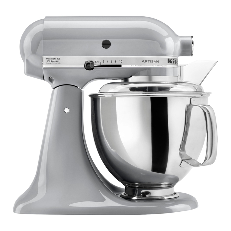 KitchenAid Artisan Series owner's manual