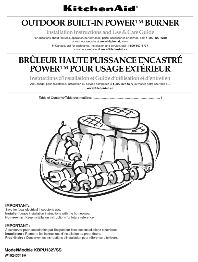 KitchenAid POWER KBPU182VSS User manual