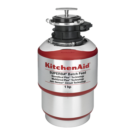 KitchenAid KBDS100T - NA Batch Feed 1 HP MultiGrind User manual
