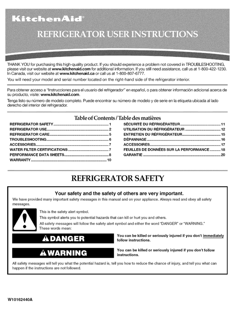 KitchenAid KSCS25MVMK00 User manual KitchenAid KSCS25MVMK00 User manual