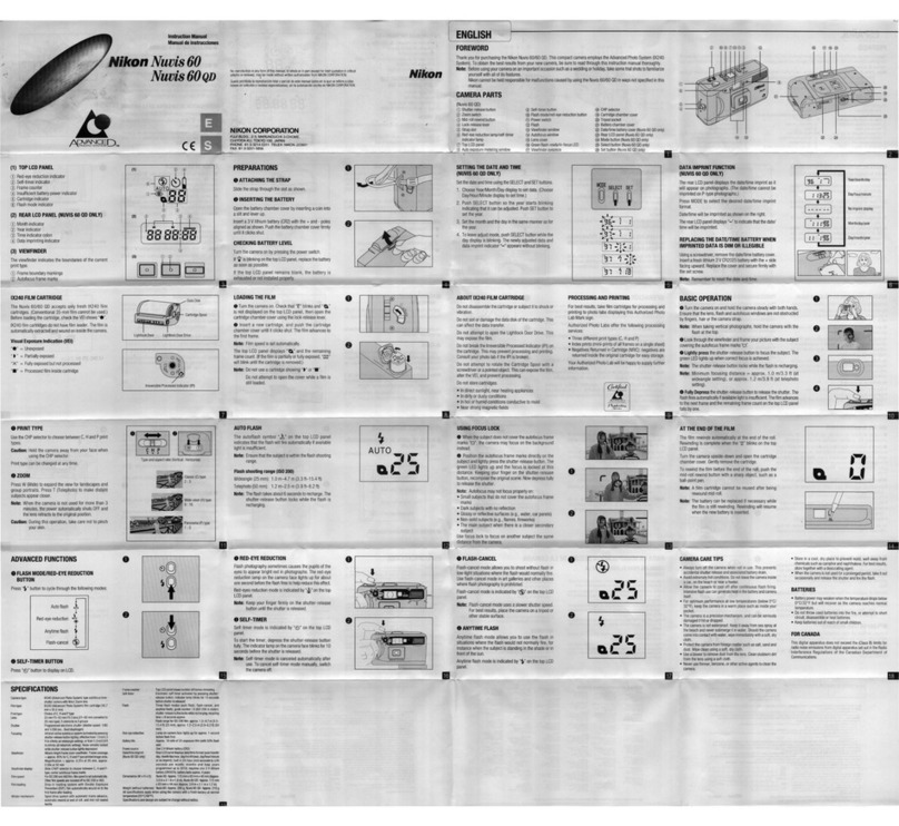 Nikon Nuvis 60 instruction manual