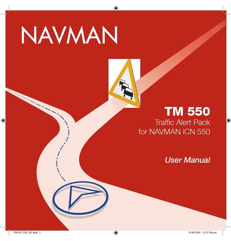 Navman TM 550 user manual
