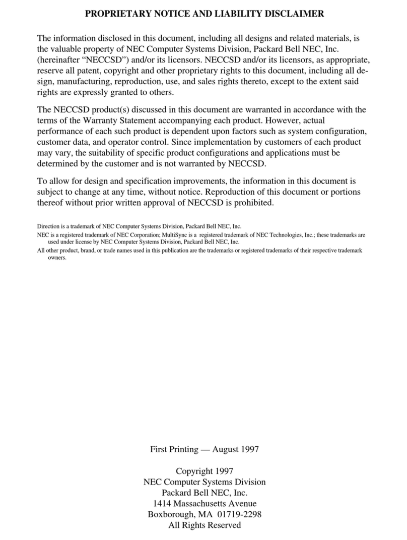 NEC Direction T-Series manual