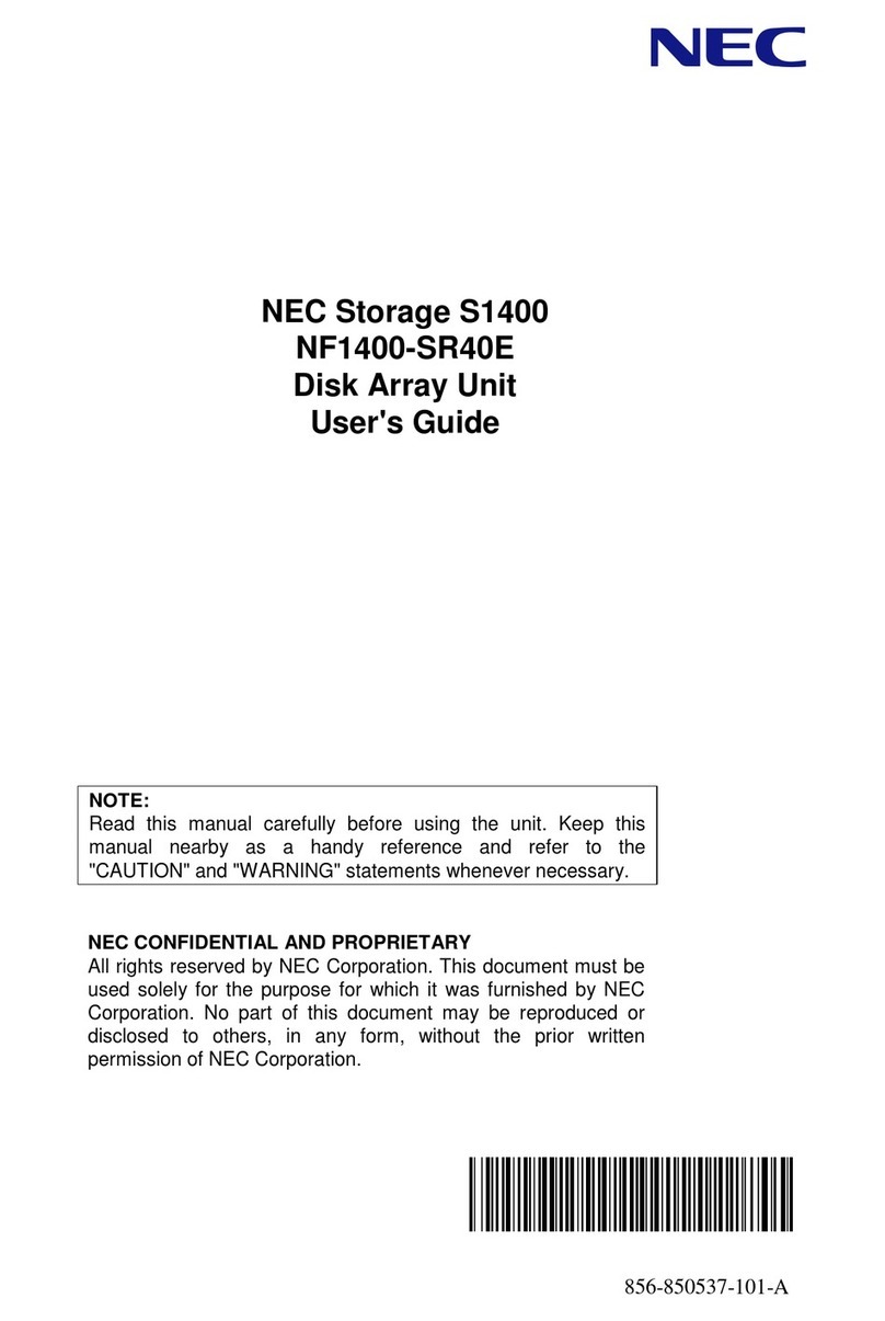 NEC S1400 NF1400-SR40E User manual
