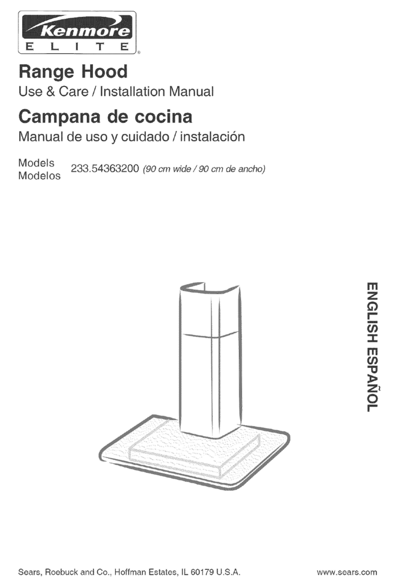 Kenmore ELITE 233.54363200 Installation guide