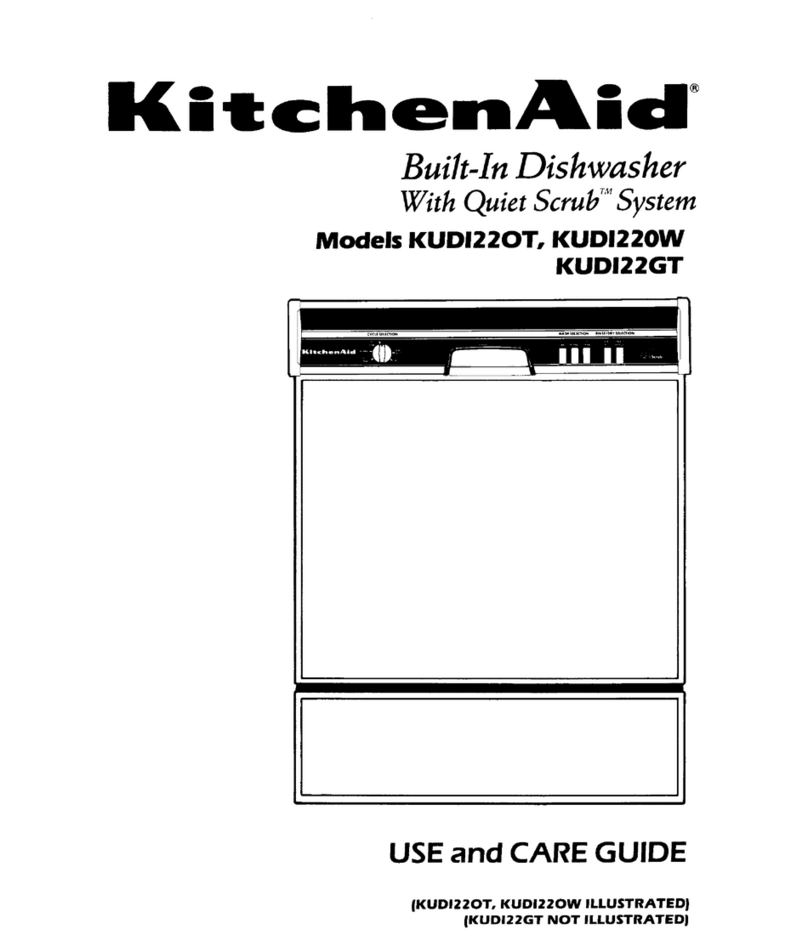 KitchenAid KUDI220W Use and care guide