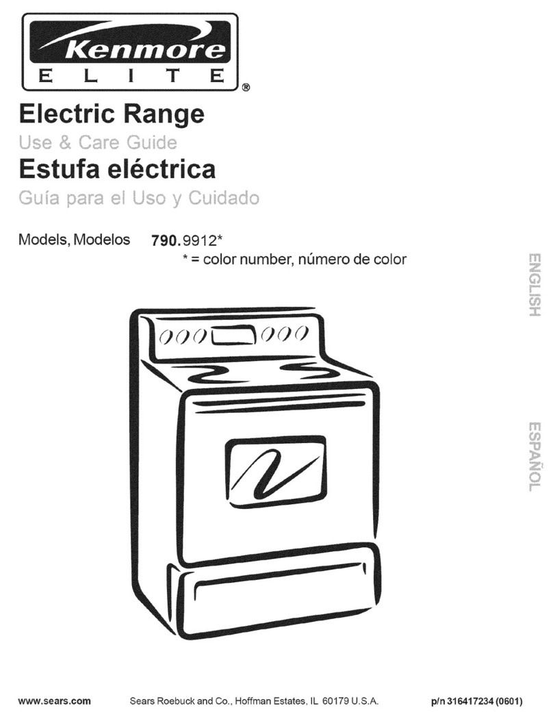 Kenmore ELITE 790.9912 Series Use & care guide