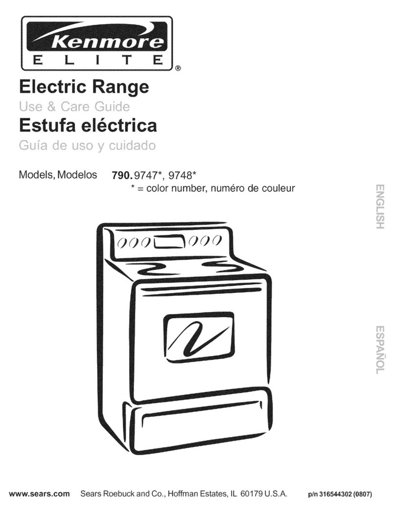 Kenmore ELITE 790.9747 Series Use & care guide Kenmore ELITE 790.9747 Series Use & care guide