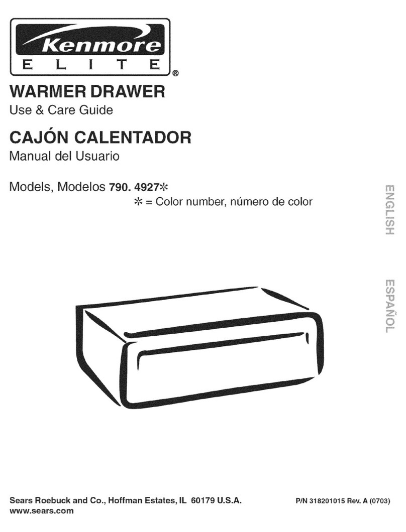Kenmore ELITE 790.4927 Series User manual
