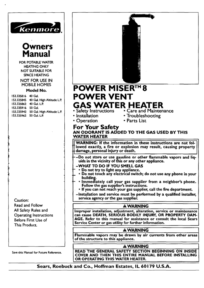 Kenmore 153.335962 owner's manual
