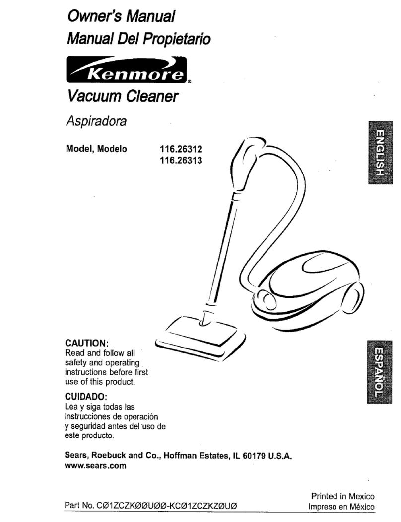 Kenmore 116.26312 User manual