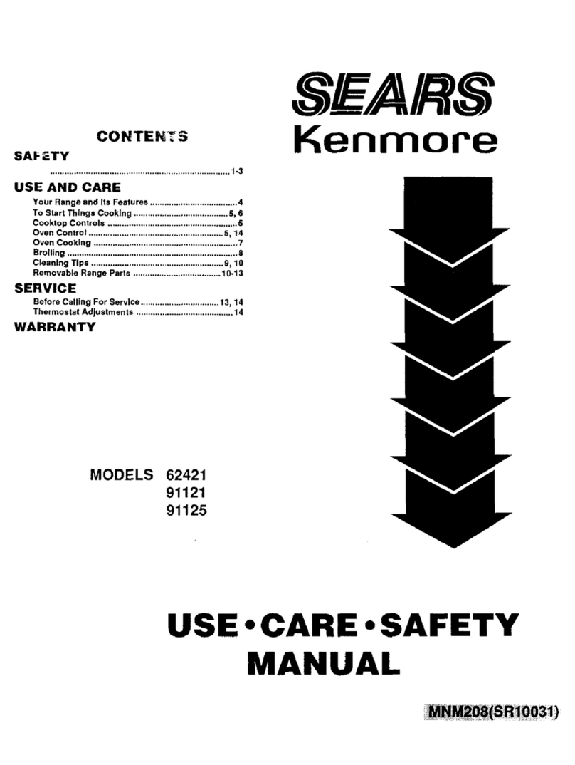 Kenmore 62421 Use Use, care, safety manual