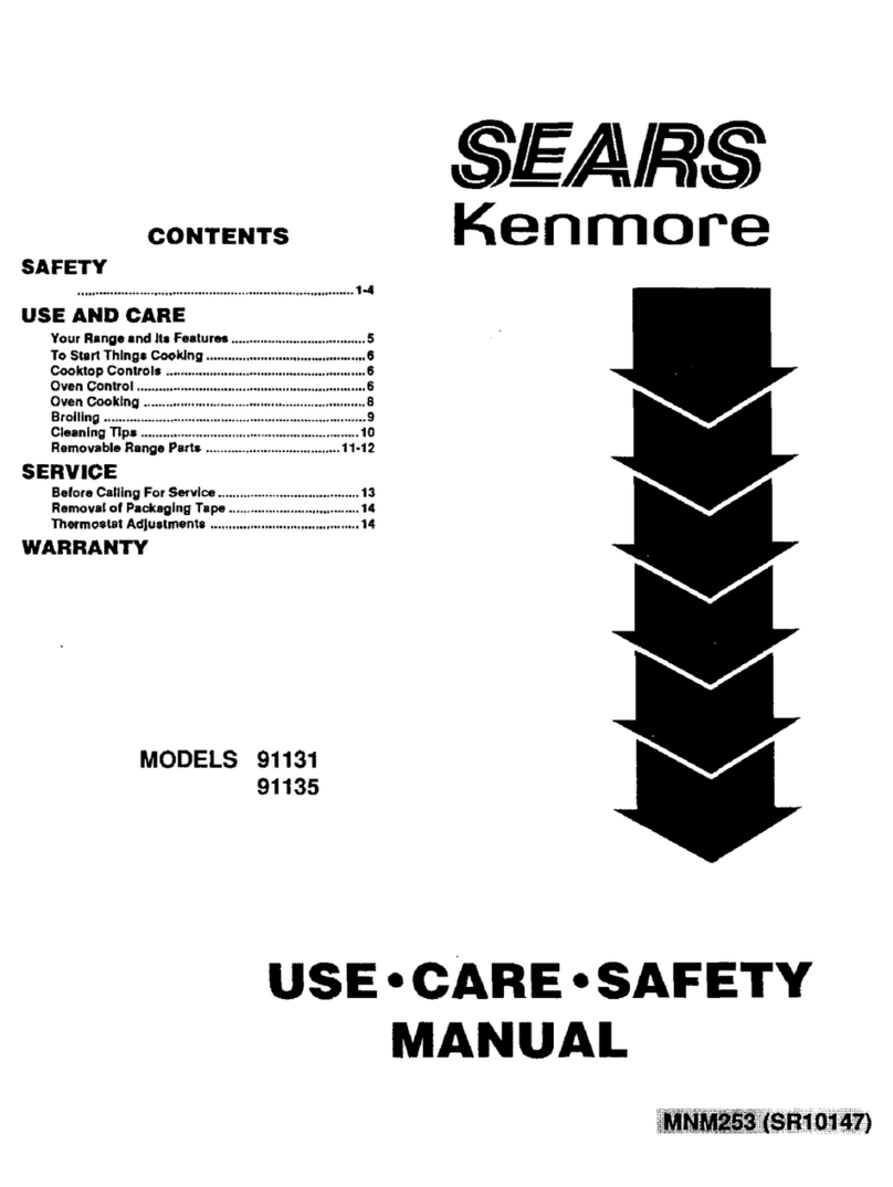 Kenmore 91131 Use Installation instructions