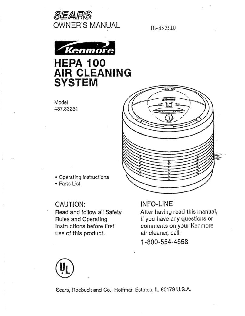 Kenmore 437.83231 owner's manual