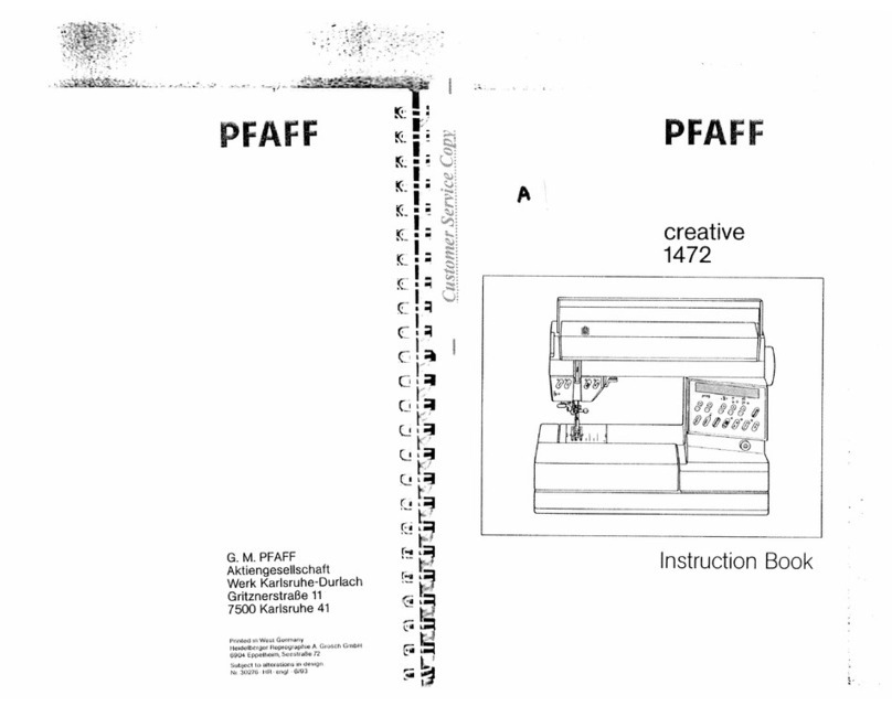 Pfaff creative 1472 User manual