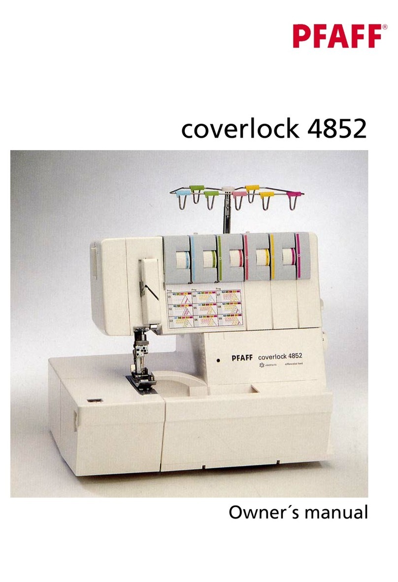 Pfaff coverlock 4852 User manual Pfaff coverlock 4852 User manual