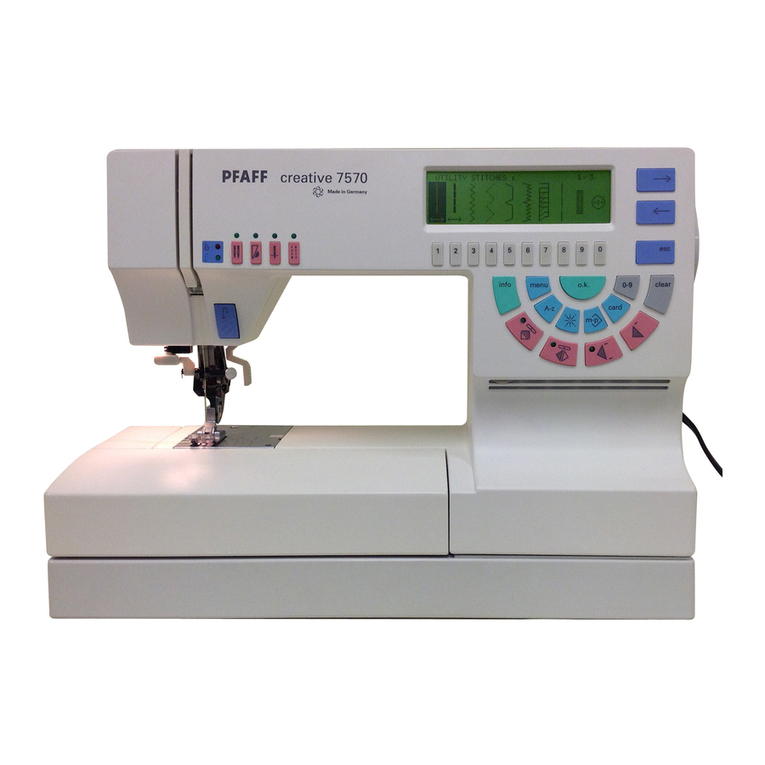 Pfaff creative 7570 User manual