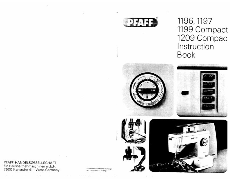 Pfaff 1196 User manual