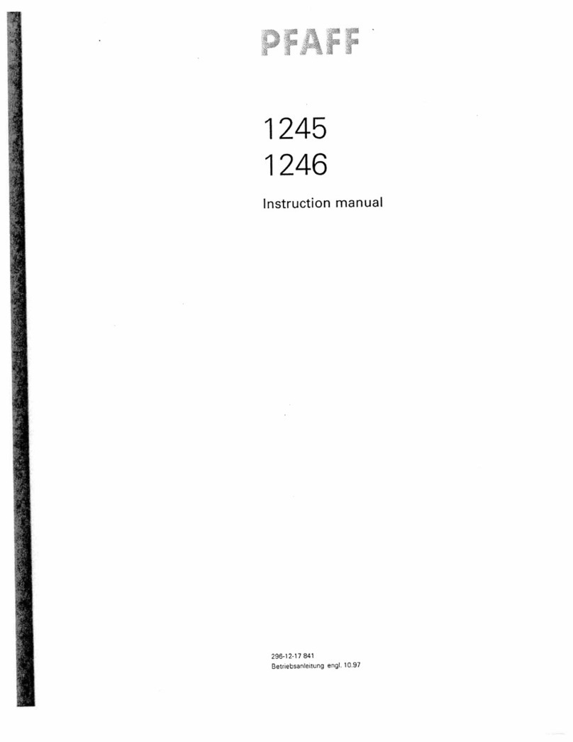 Pfaff 1245 User manual