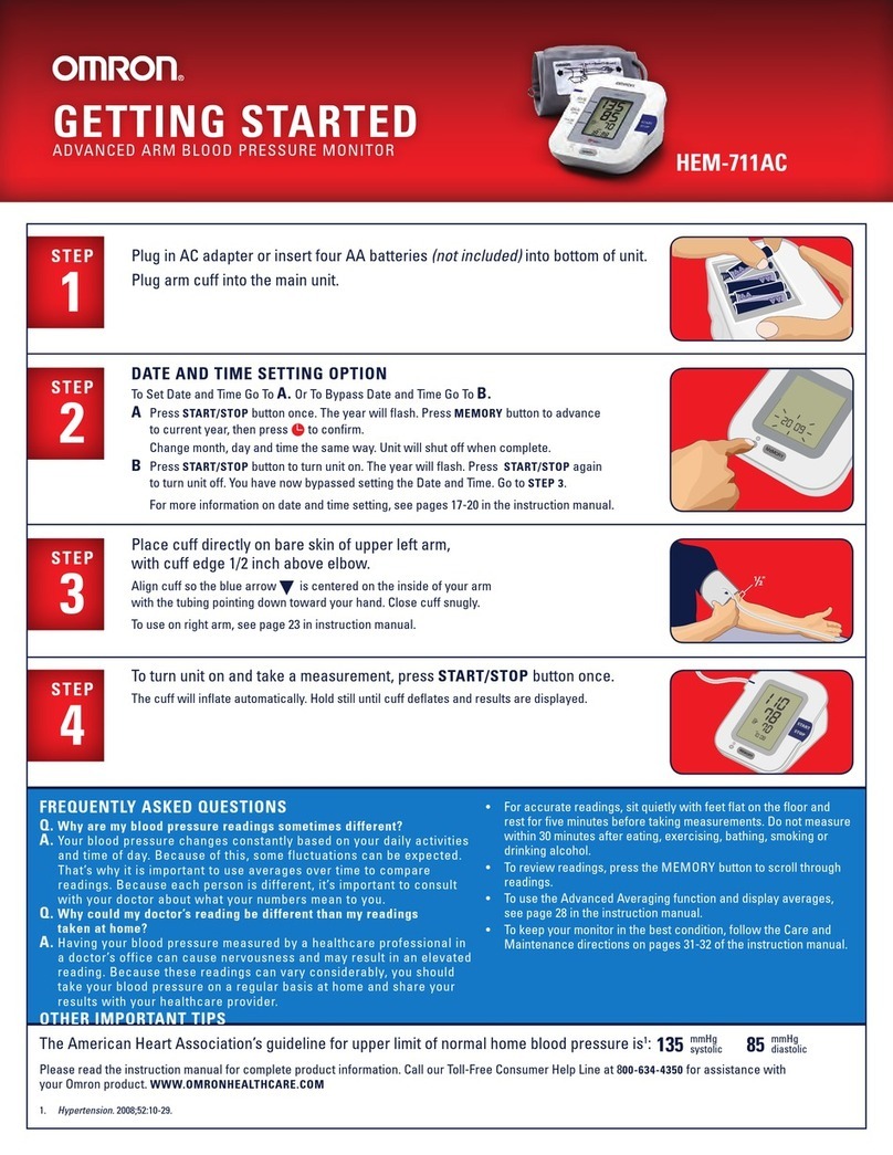 Omron HEM-711AC User manual