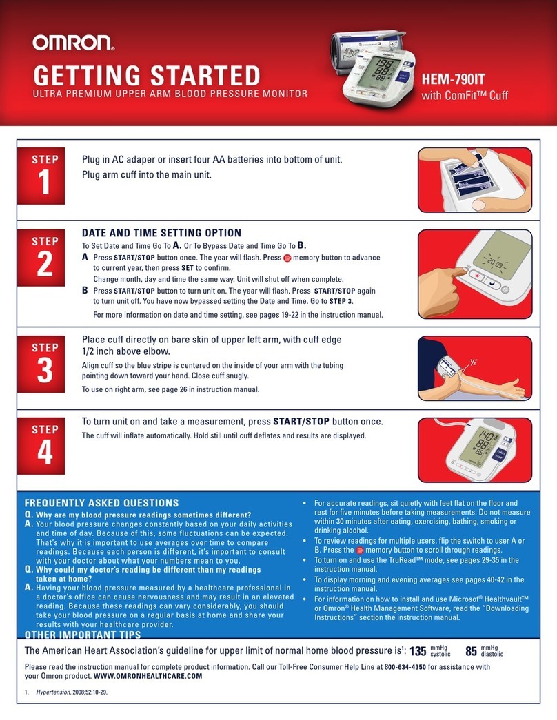 Omron HEM--790IT User manual