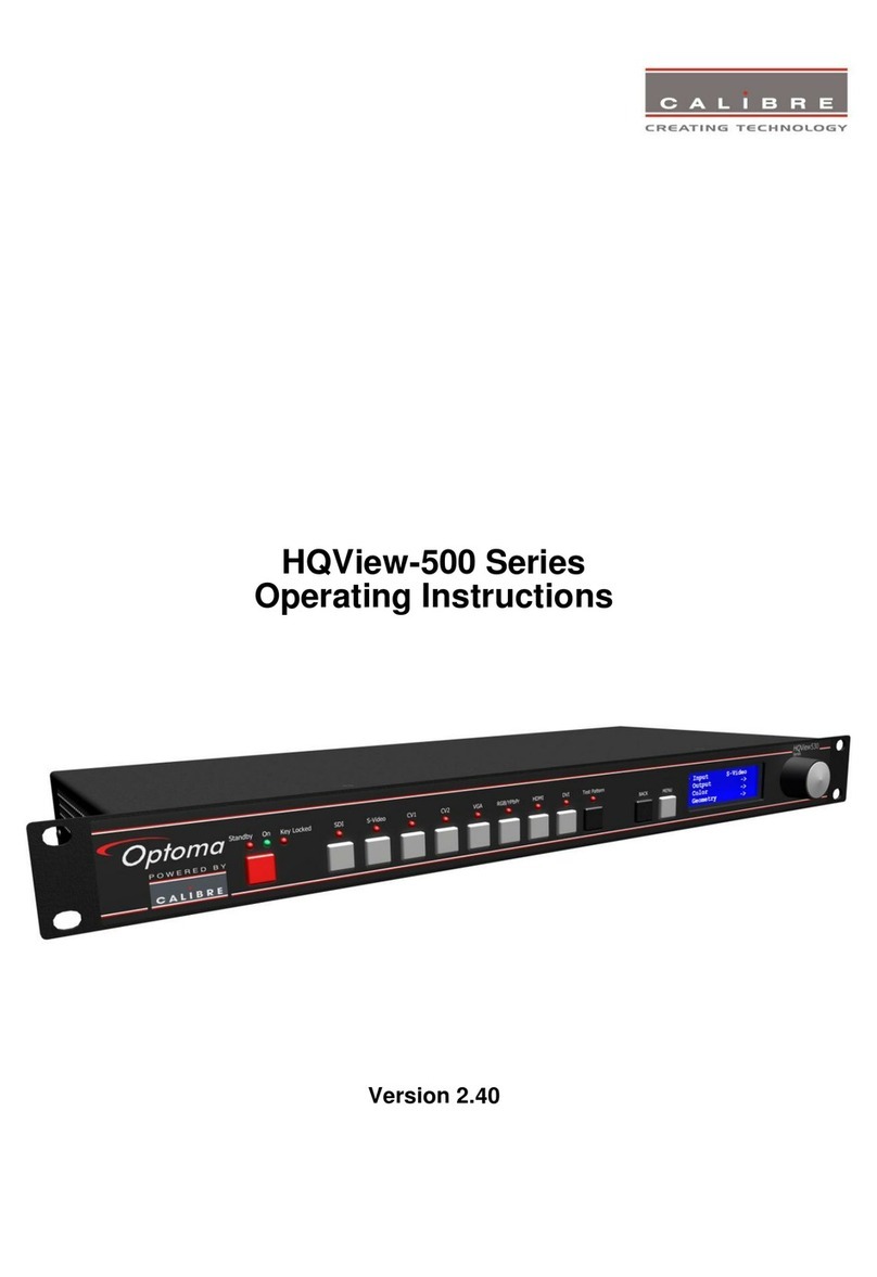Optoma HQView-500 Series operating instructions