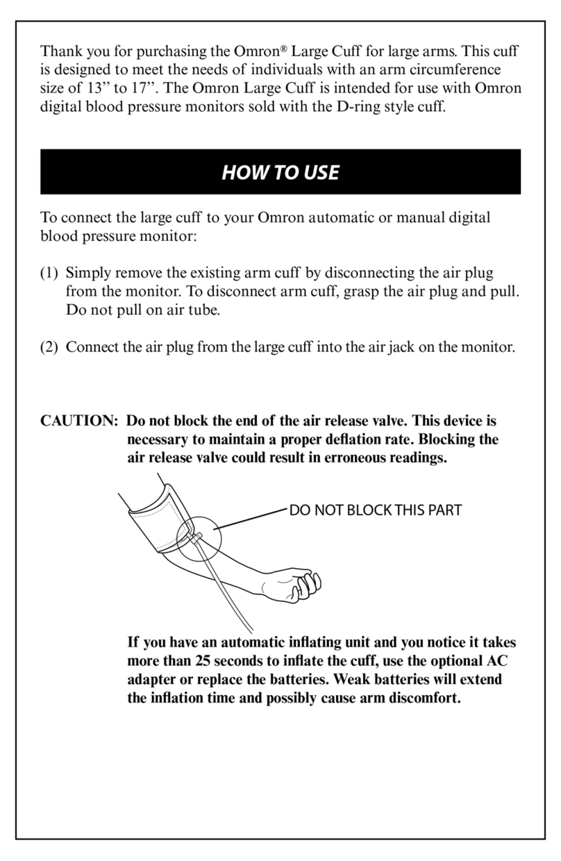Omron Large Cuff Operating instructions