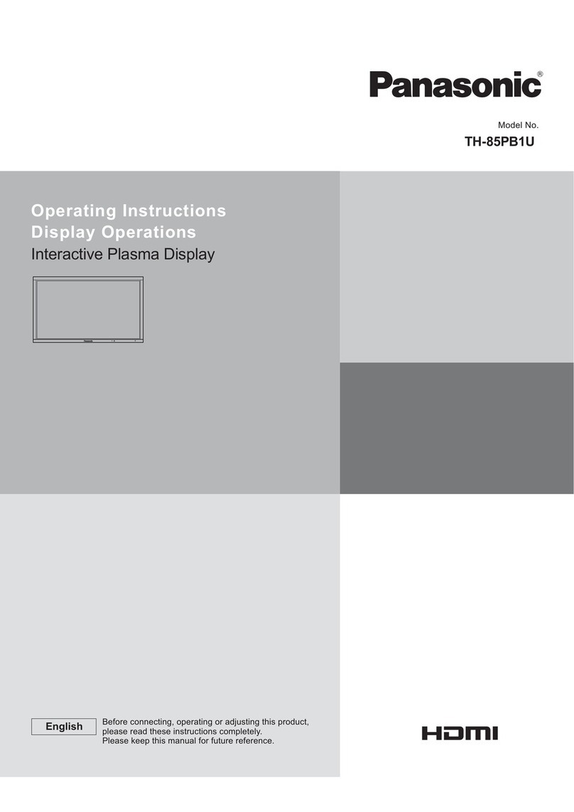 Panasonic TH-85PB1U User manual