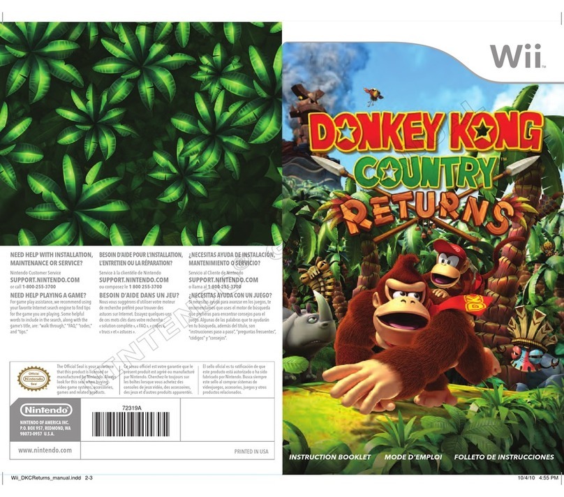 Nintendo Donkey Kong Country Returns User manual